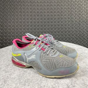 PUMA Cell Riaze Cross-Training‎ Women's Shoes Size 6 Gray Pink Running Sneakers